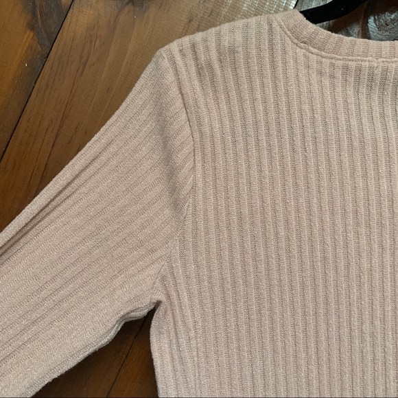 F21 Baby Pink Light Sweater Long Sleeve Dress - Picture 4 of 5